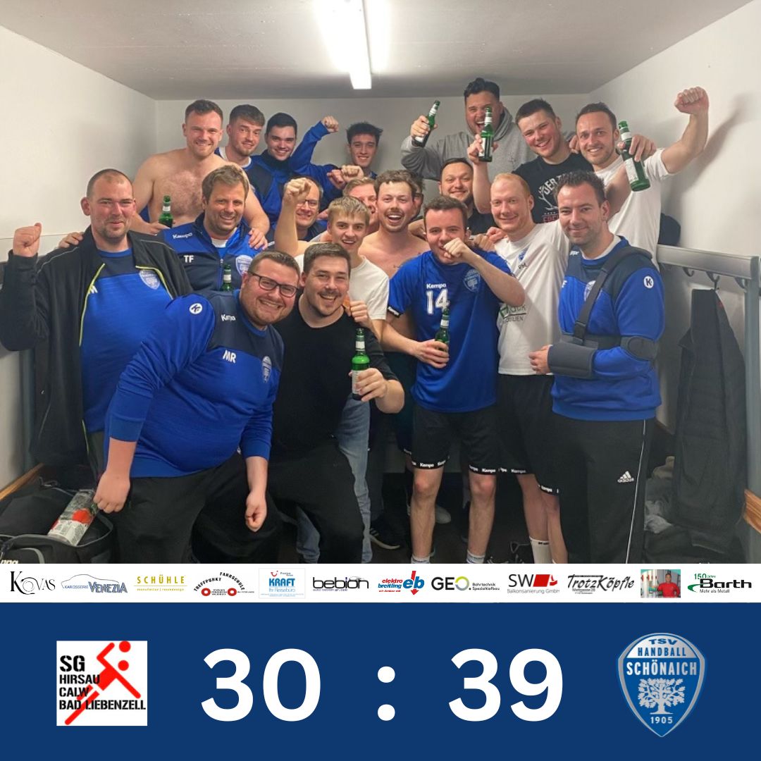 39:30-Sieg in Calw – TSV-Zweite gelingt die perfekte Rückrunde